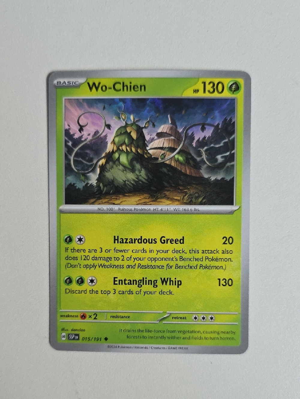 Pokemon Wo-Chien Card